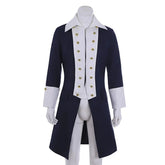 18th Century Men’s Royal Jacket Costume - Elegant Regency Blue Uniform Cosplay Coat | Tudor Inspired Outfit by Halloweez - Halloweez